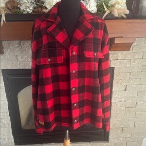 Simply Southern Red and Black Checkered Jacket